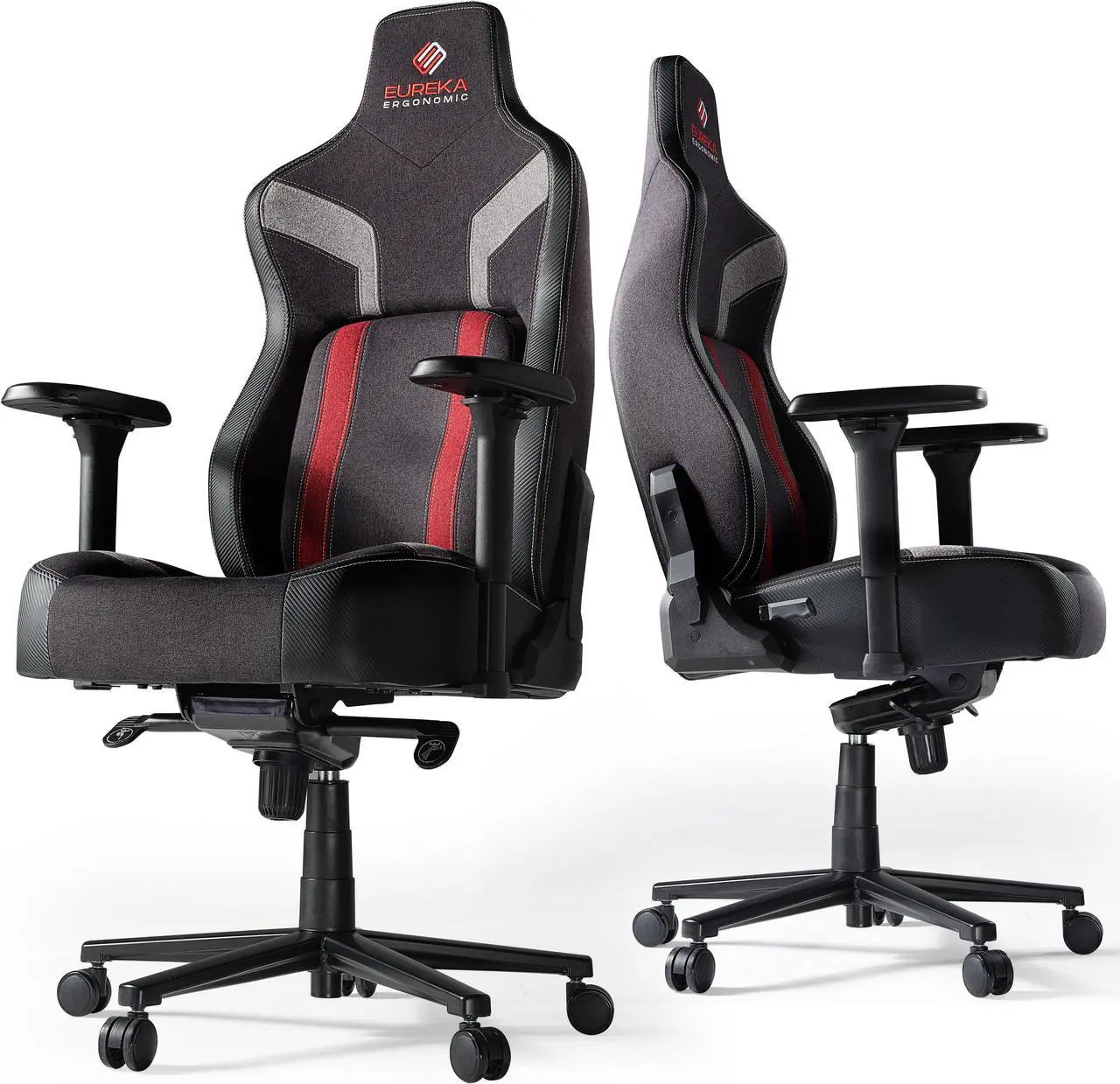 Main image of EUREKA ERGONOMIC "Official Blast Competition Chair" Python II Gaming Chair, Ergonomic Chair with Built-in 4D Adjustable Lumbar Support Red