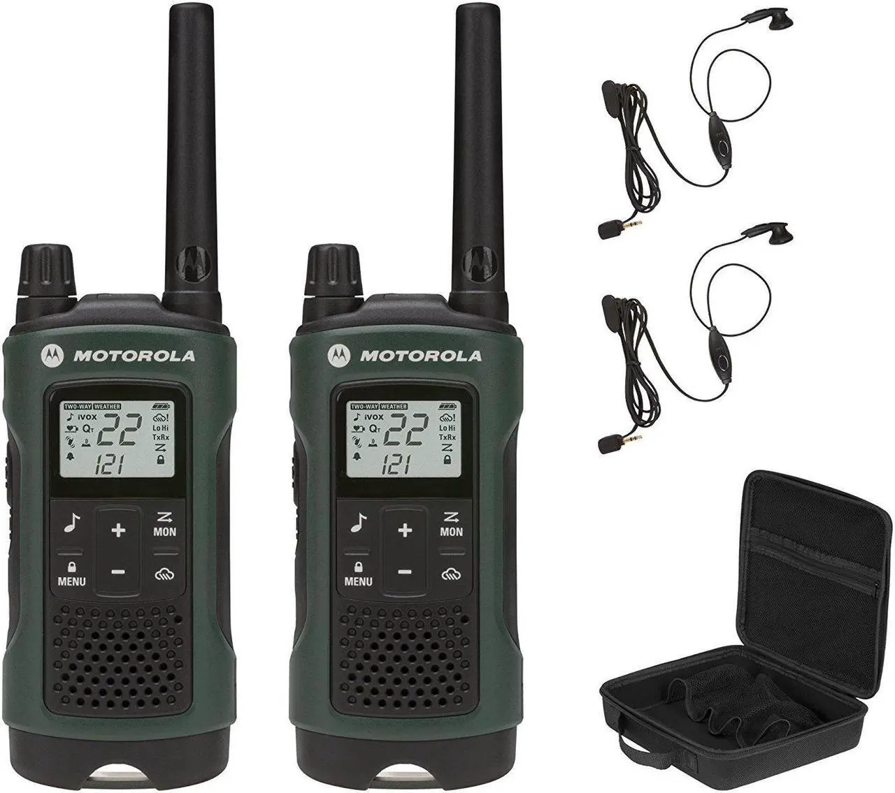 Alt view image 2 of 5 - Motorola Talkabout T465 Rechargeable Two-Way Radio Bundle (Green)