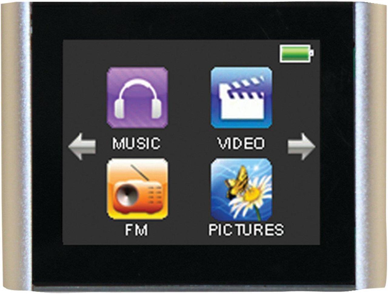 Alt view image 4 of 4 - Eclipse T180 1.8" 4GB MP3 Clip Style Digital Audio LCD Video Player - Silver