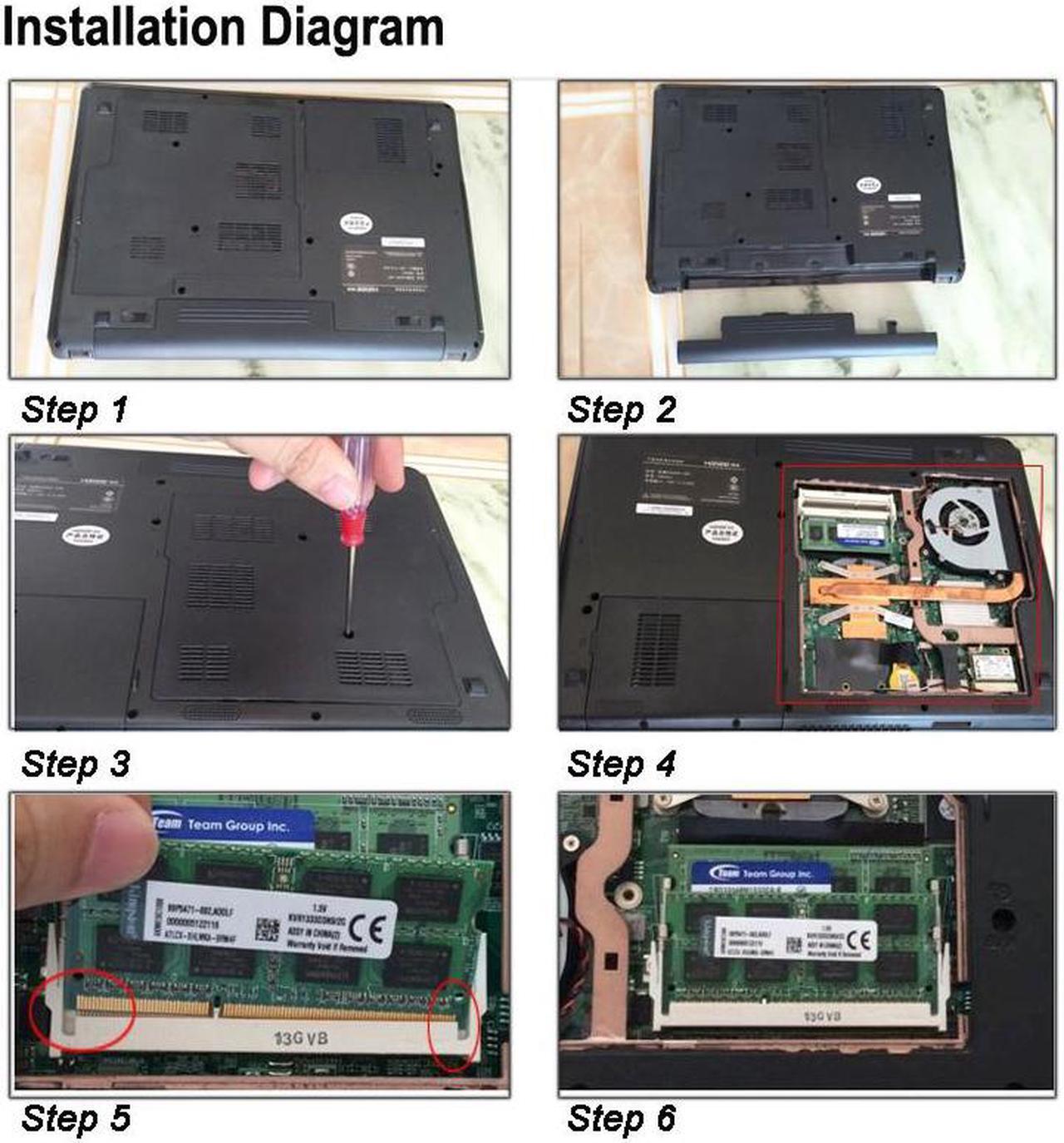 Alt view image 7 of 7 - XIEDE X095 DDR3L 1333MHz 4GB 1.35V General Full Compatibility Memory RAM Module for Laptop