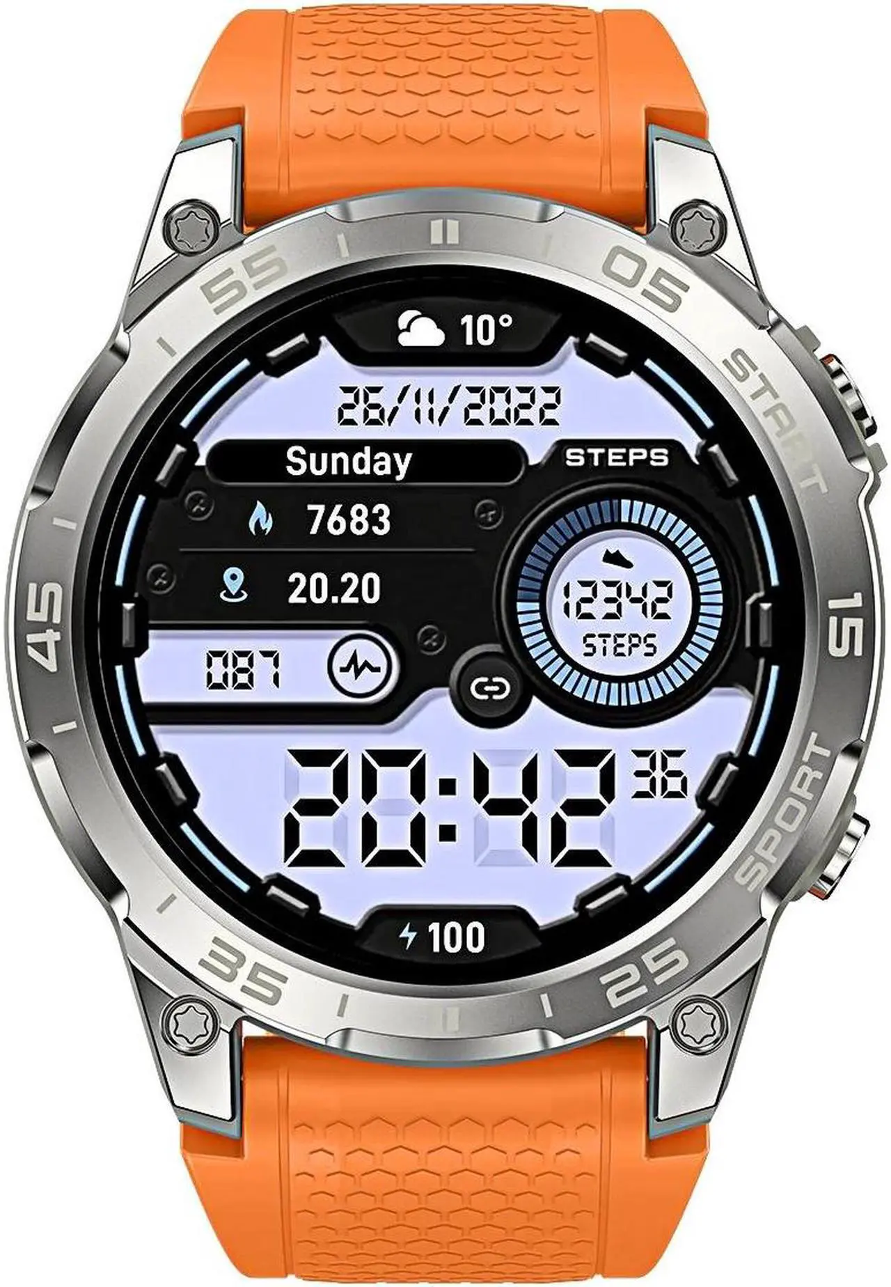 Main image of 1.43 inch AMOLED Smart Watch GPS Motion Track IP68 Waterproof Business Watch Bluetooth Call Men Smartwatch Men Metal Body