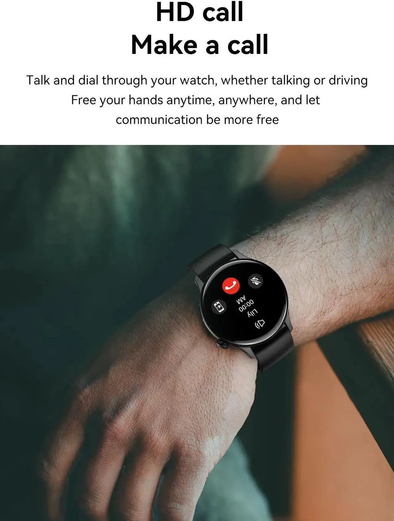 Alt view image 4 of 6 - HK85 Smart Watch Men AMOLED Screen NFC Waterproof Sport Fitness Tracker Bluetooth Call Smartwatch Women For Android IOS