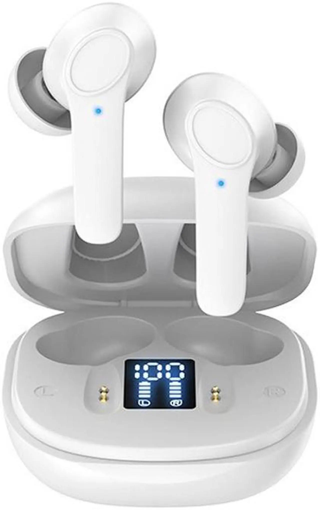 Main image of B11 TWS Bluetooth 5.0 Sports Wireless ANC Noise Cancelling In-ear Earphones with Charging Box, Support LED Power Display (White)