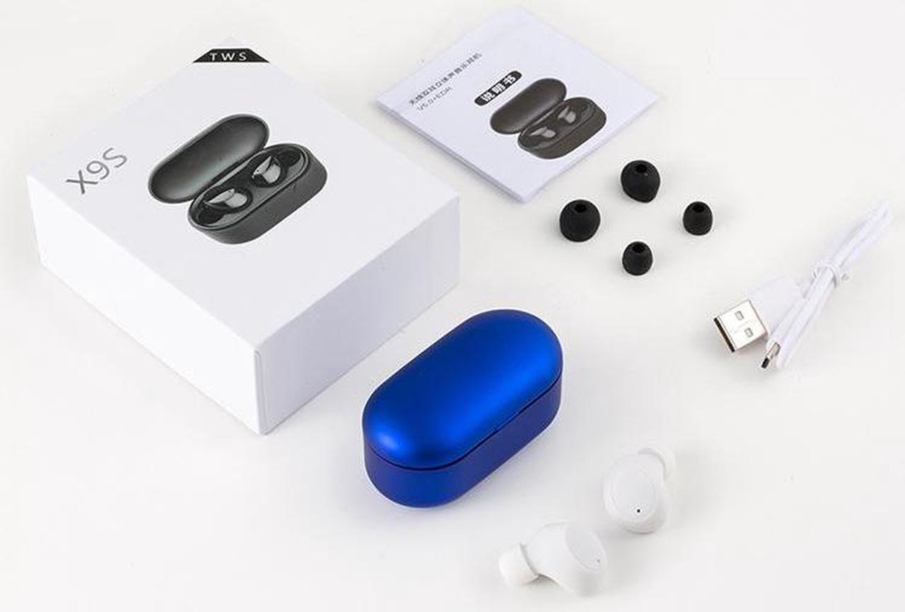 Alt view image 3 of 5 - X9S TWS Bluetooth V5.0 Stereo Wireless Earphones with LED Charging Box (White)