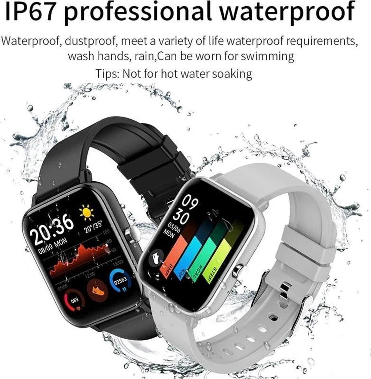 Alt view image 5 of 6 - Smart Watch Women Men 1.69"Full Touch Bluetooth Call Fitness Tracker Heart Rate Monitor Blood Pressure Ladies Smartwatch