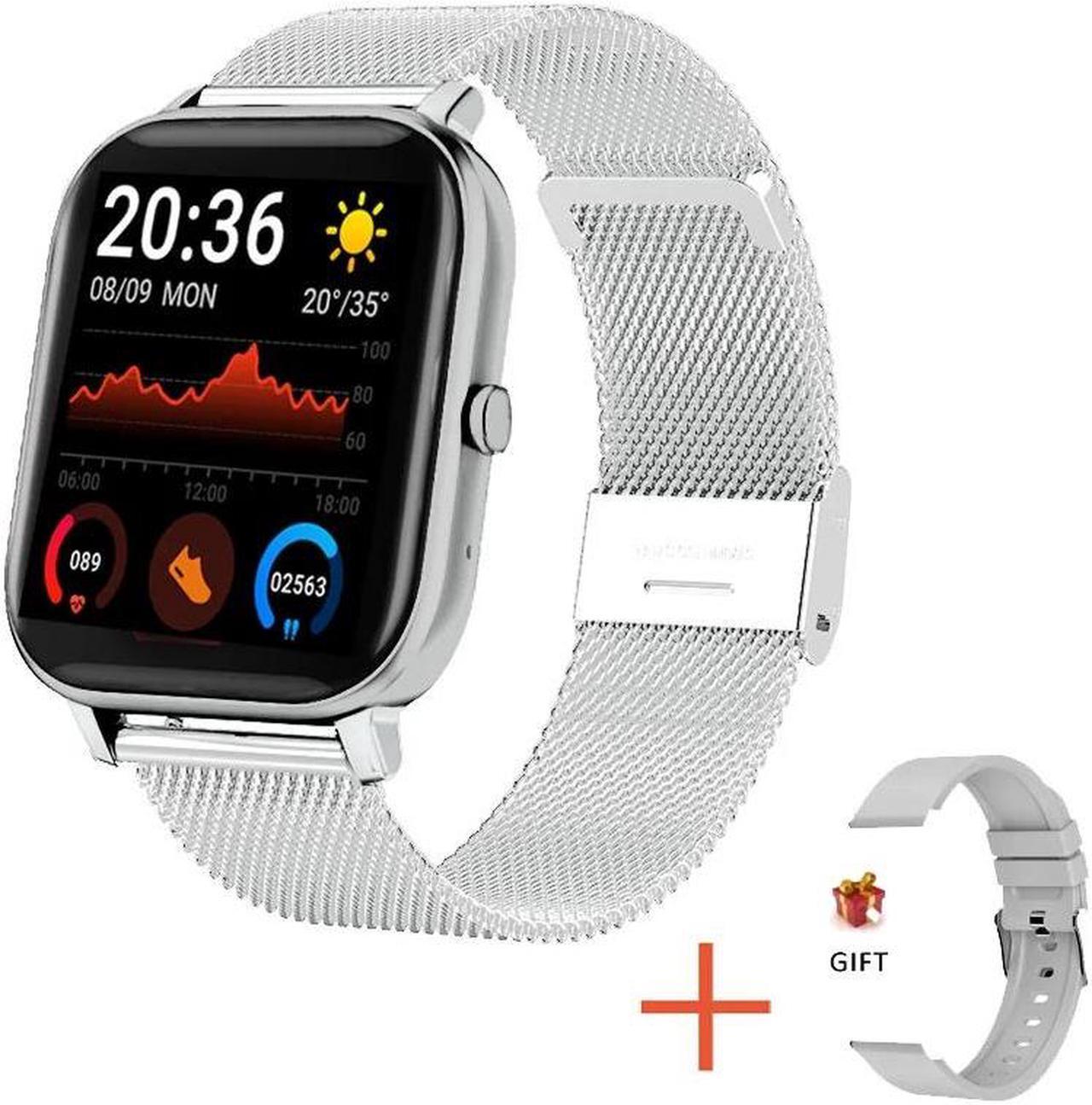 Main image of Smart Watch Women Men 1.69"Full Touch Bluetooth Call Fitness Tracker Heart Rate Monitor Blood Pressure Ladies Smartwatch