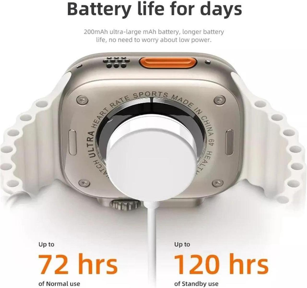 Alt view image 2 of 7 - Smart Watch Heart Rate Blood Glucose Monitoring Bluetooth Calling Sports Watch C800 C900ultra2