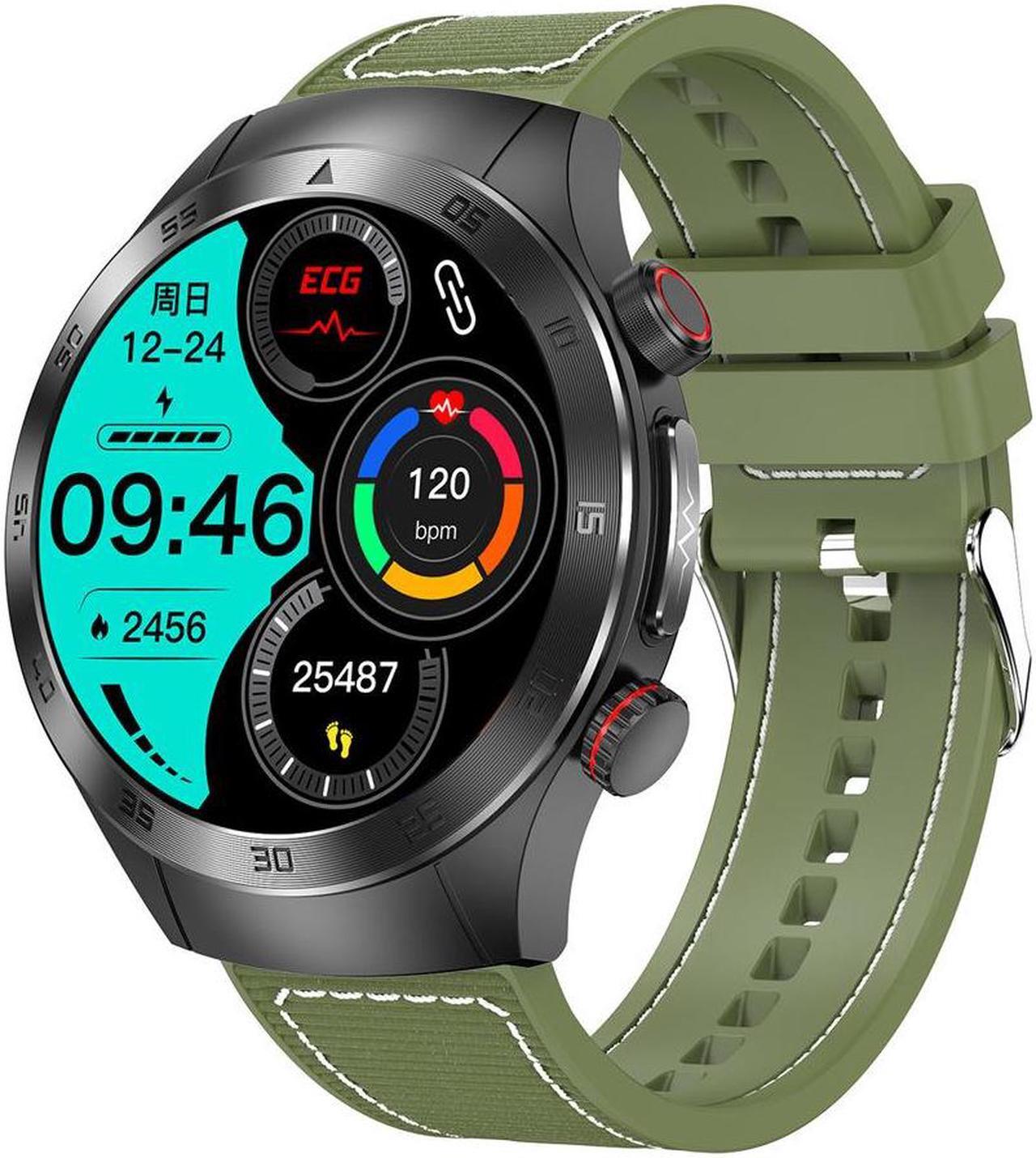 Alt view image 5 of 5 - E800 Smart Watch Bluetooth Calling Heart Rate Body Fat Sos Ecg Health Running Sports Batch