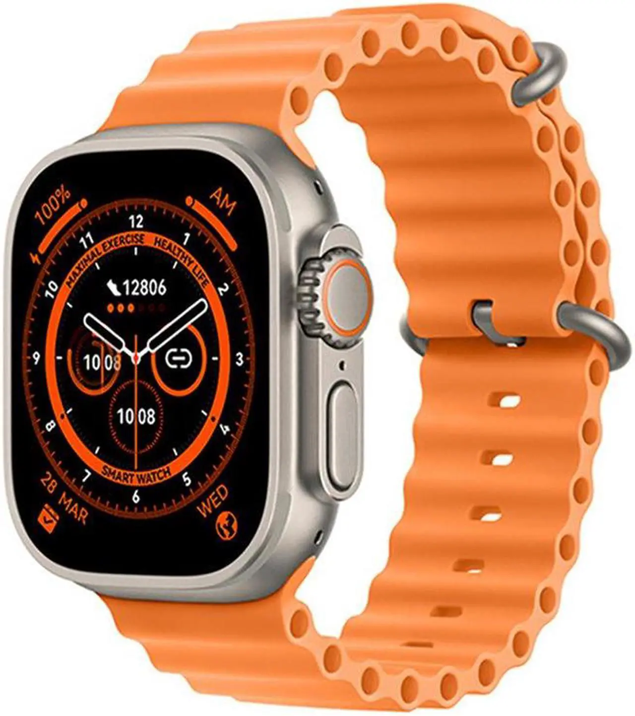 Alt view image 3 of 7 - C900 Ultra Smart Watch 2.09-Inch Bluetooth Calling Heart Rate Blood Pressure Multi-Sports Watch
