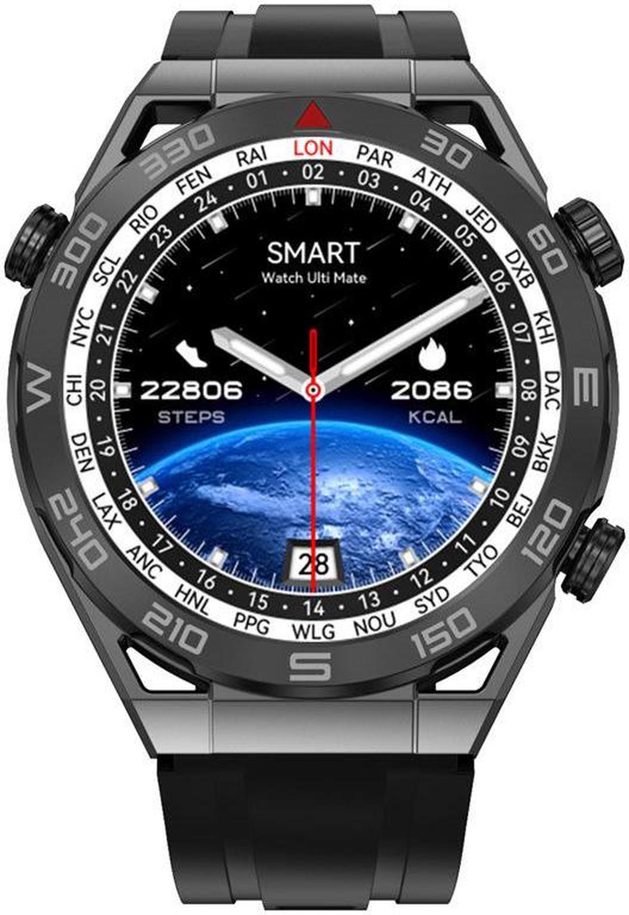 Alt view image 4 of 6 - Dt Ultra Mate Smart Watch Bluetooth Calling Heart Rate Sleep Monitoring Information Weather Sport Step Counting