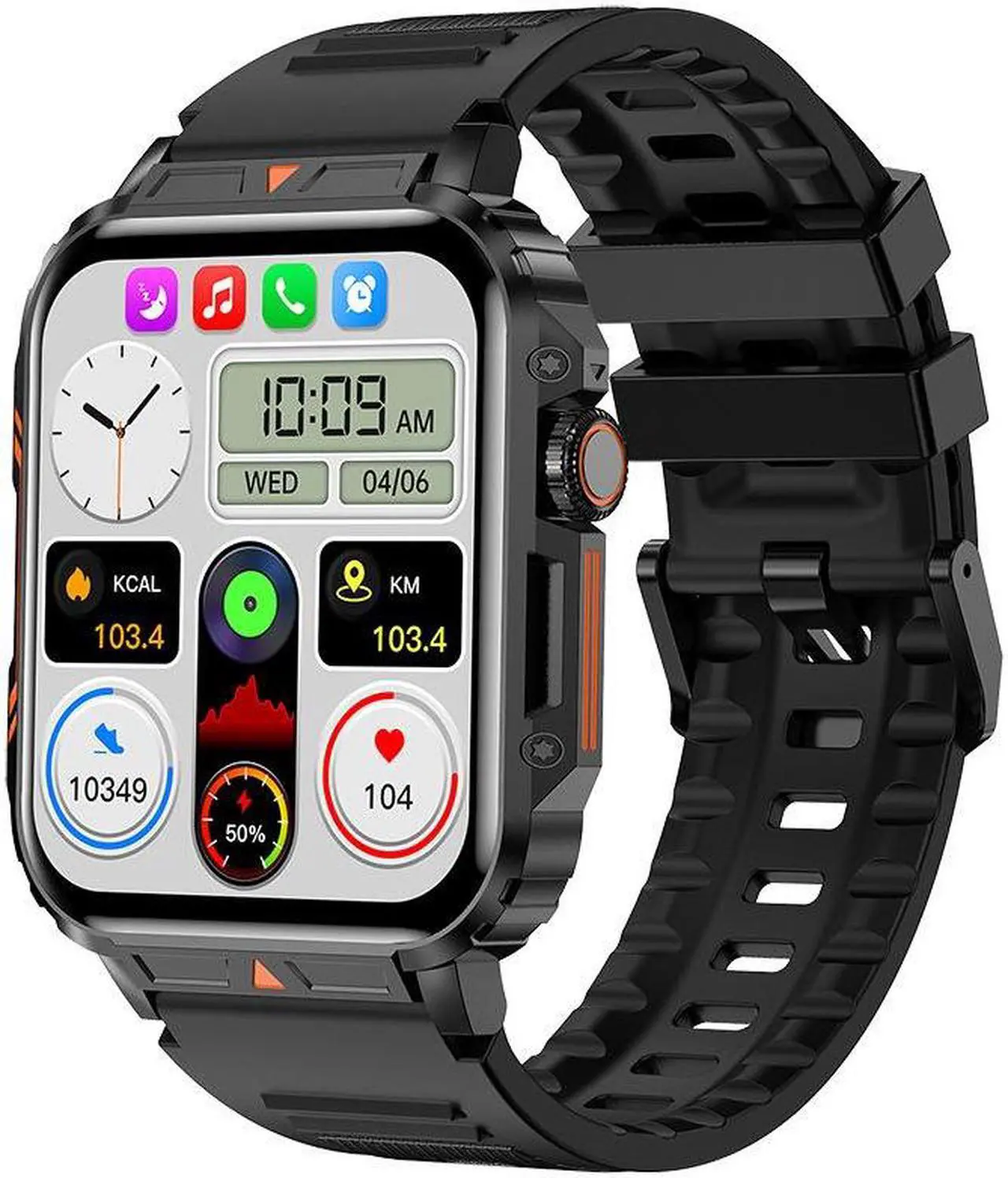 Alt view image 2 of 5 - L81 Bluetooth Call Heart Rate Blood Pressure Monitoring Function Pedometer Music Player Men's Smart Watch