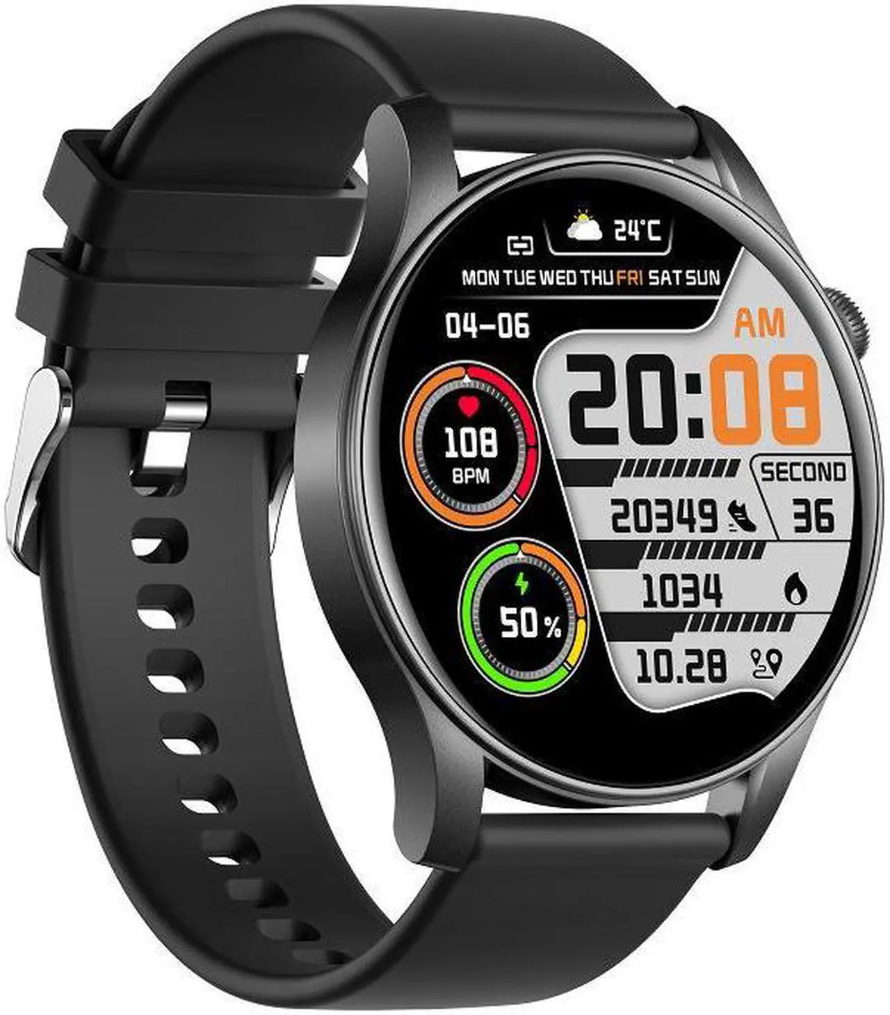 Alt view image 2 of 5 - Kc88 Smart Watch Bluetooth Call Amoled Round Sport Men Photo Hd Watch