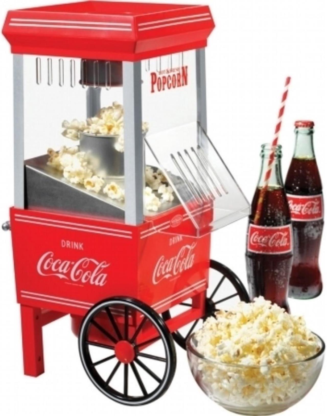 Alt view image 7 of 7 - Nostalgia Electrics Coca-Cola Series Hot Air Popcorn Maker