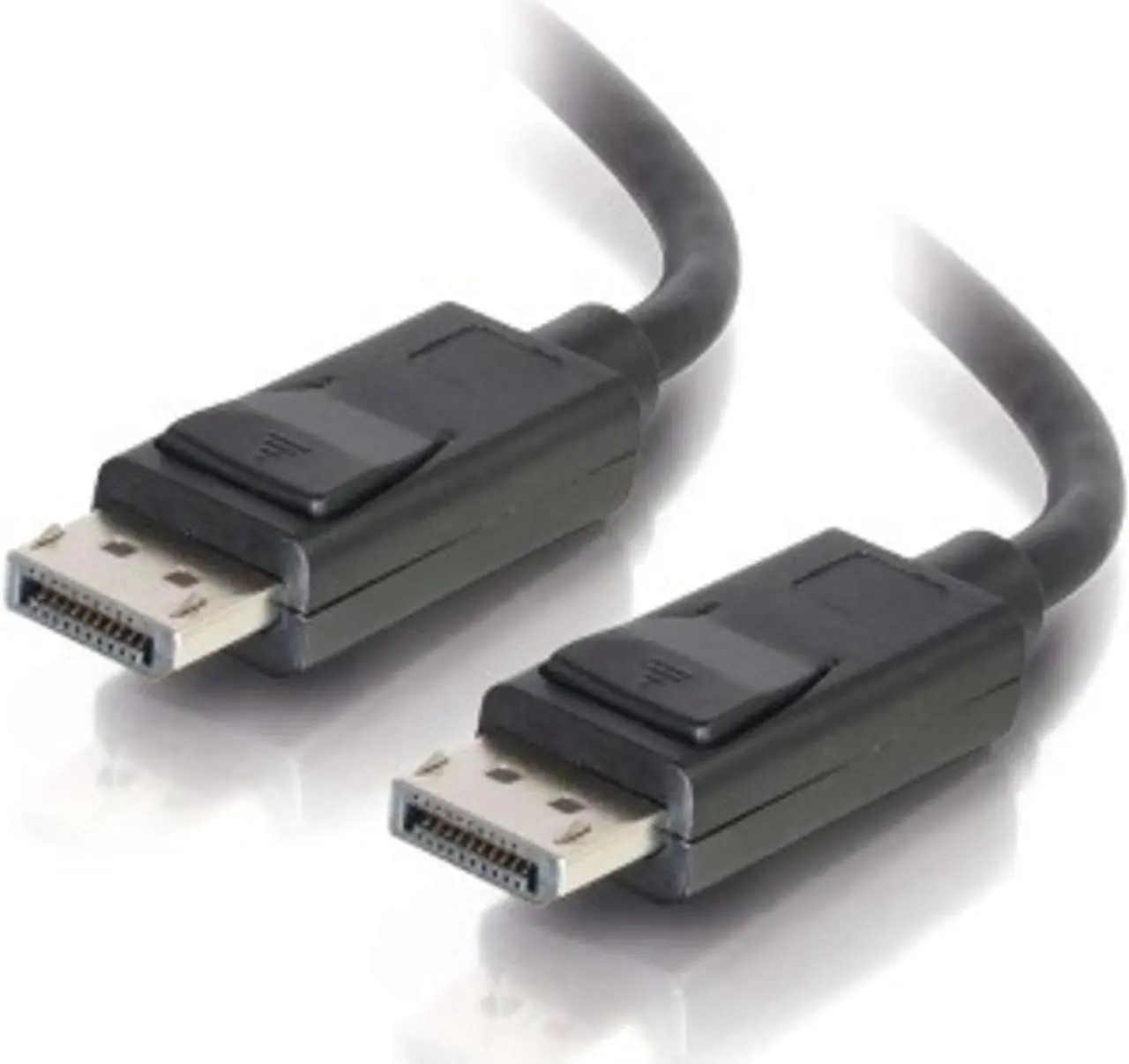 Alt view image 3 of 7 - C2G 54424 DisplayPort Cable with Latches M/M, 8K UHD Compatible - Digital Audio Video, Black (20 Feet, 6.09 Meters)