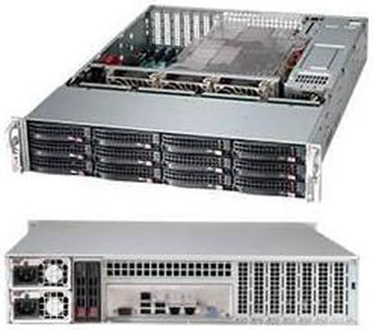 Alt view image 3 of 4 - Supermicro SuperChassis 826BE1C-R920LPB - 2U Support - 12 Hot-swap SAS/SATA Bay