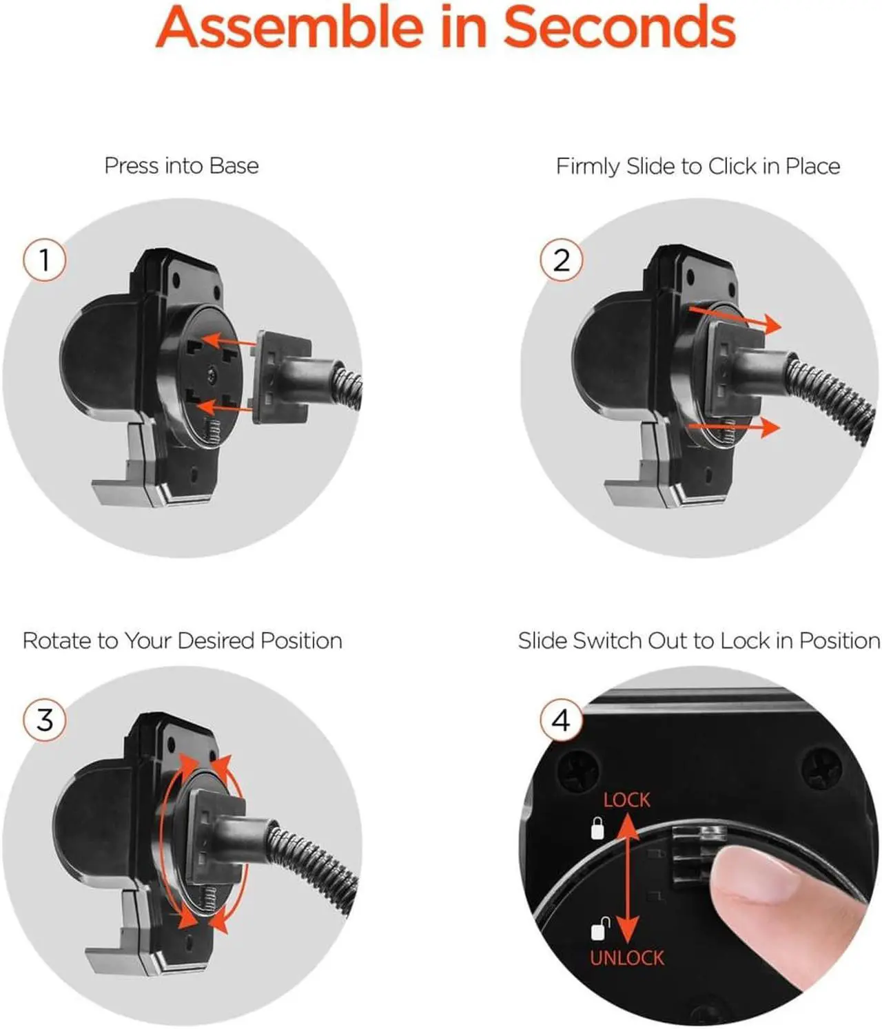 Alt view image 4 of 5 - HyperGear Universal Windshield Phone Mount Black (14369-HYP)