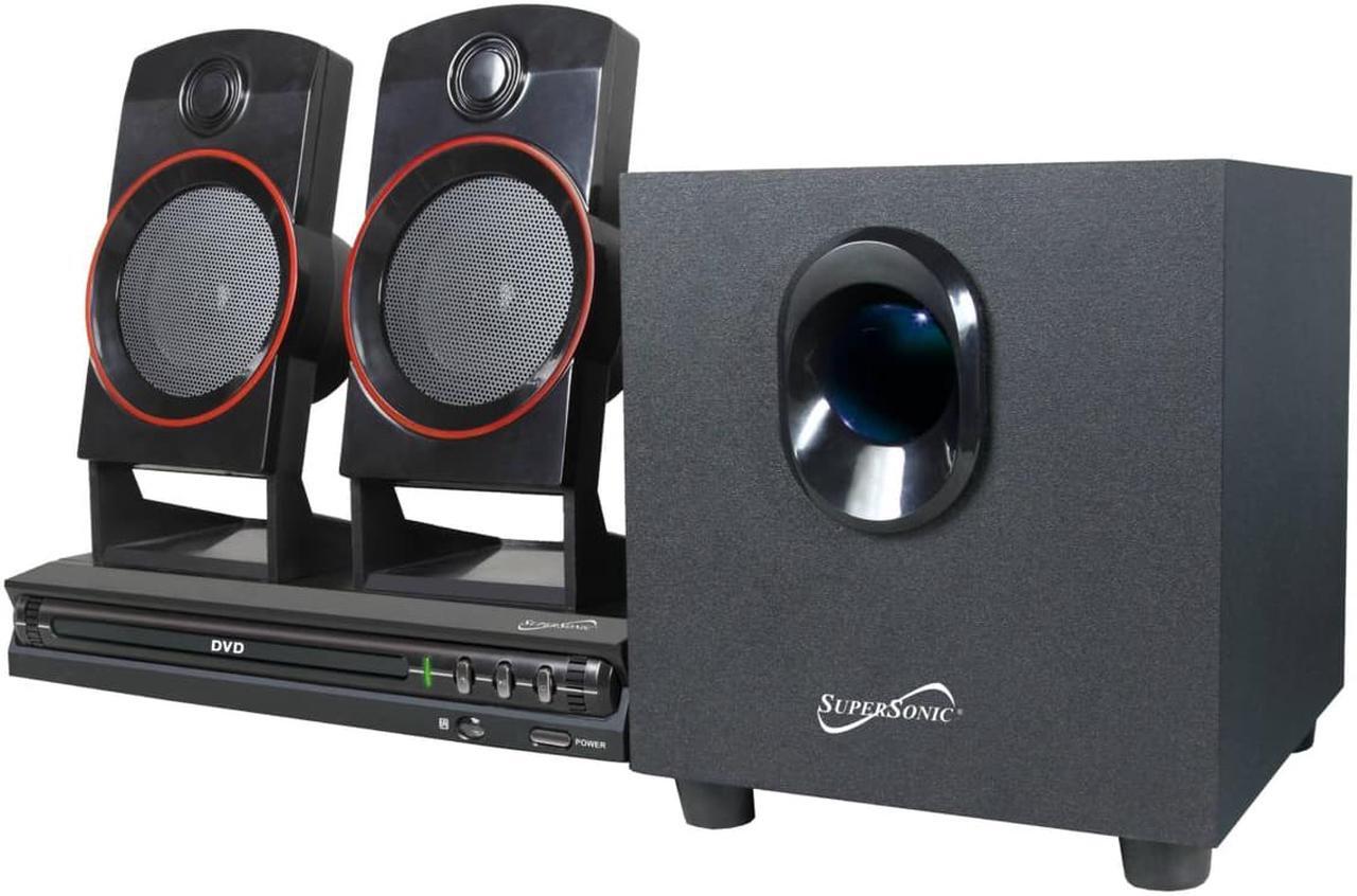 Alt view image 14 of 20 - Supersonic SC-35HT 2.1 Channel DVD Home Theater System, Bluetooth, HDMI, DVD/CD/VCD/SVCD/MP3 Playback