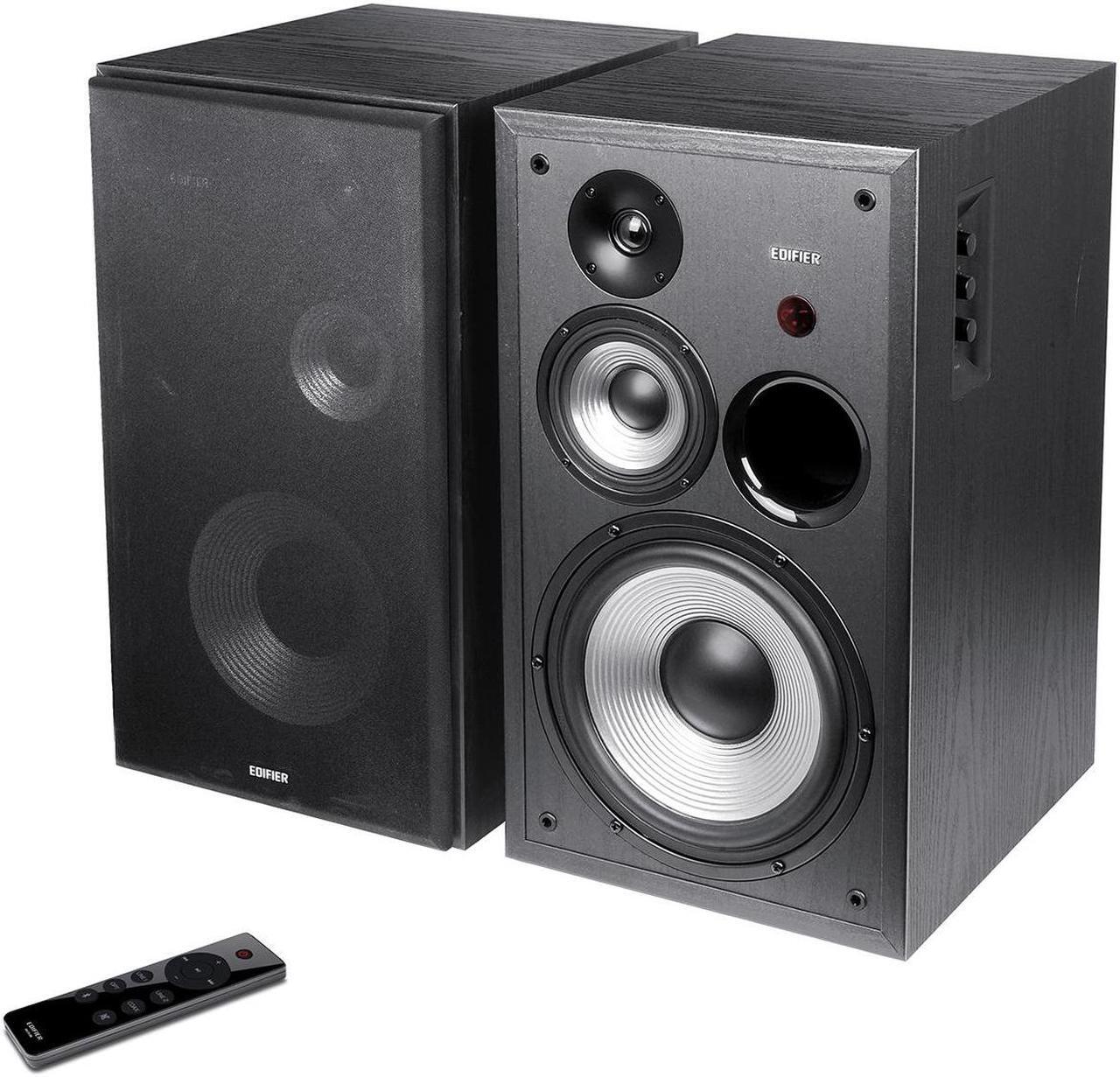 Alt view image 3 of 7 - Edifier R2850DB 3-Way Active Speakers, 150W RMS Tri-Amp Speaker, 3-Way Powered Bookshelf Speaker, 2.0 Active Studio Monitor Speakers, Bluetooth V5.1 Wireless Speaker with Sub-out, Black – Pair