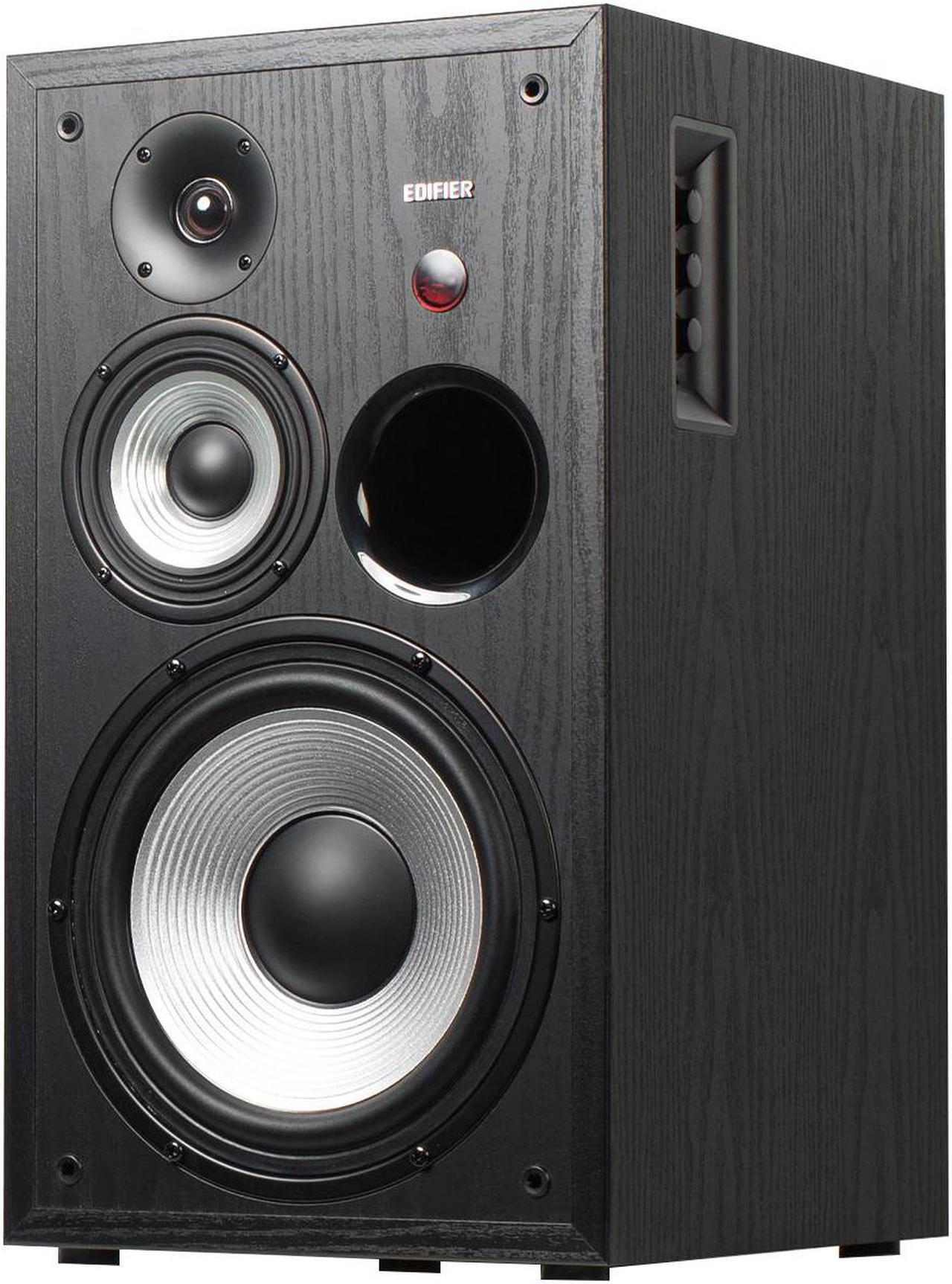 Alt view image 2 of 7 - Edifier R2850DB 3-Way Active Speakers, 150W RMS Tri-Amp Speaker, 3-Way Powered Bookshelf Speaker, 2.0 Active Studio Monitor Speakers, Bluetooth V5.1 Wireless Speaker with Sub-out, Black – Pair