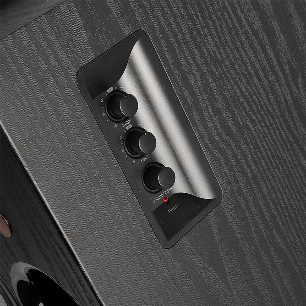 Alt view image 7 of 7 - Edifier R2850DB 3-Way Active Speakers, 150W RMS Tri-Amp Speaker, 3-Way Powered Bookshelf Speaker, 2.0 Active Studio Monitor Speakers, Bluetooth V5.1 Wireless Speaker with Sub-out, Black – Pair