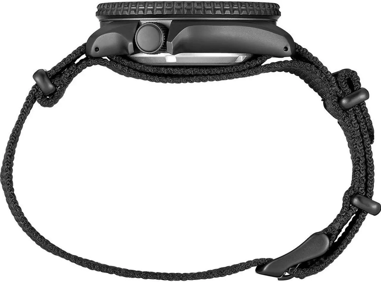 Alt view image 3 of 5 - Seiko SRPD81 5 Sports 24-Jewel Automatic Watch - Black/Blue - Nylon