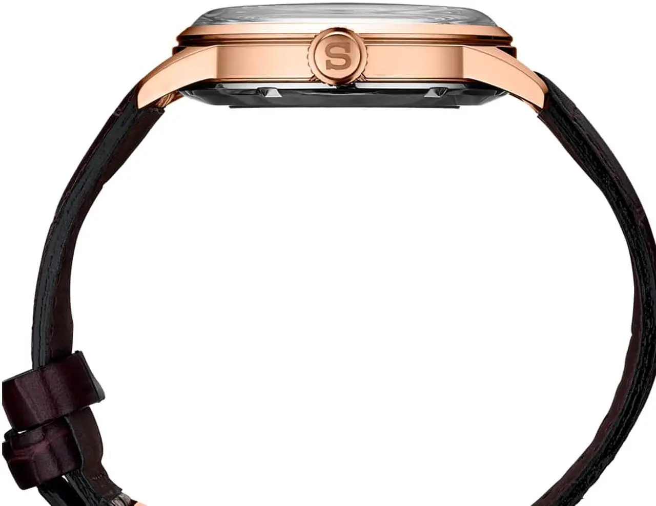 Alt view image 3 of 9 - Seiko Presage Mens Rose Gold Plated Stainless Steel Automatic Watch SRPB46