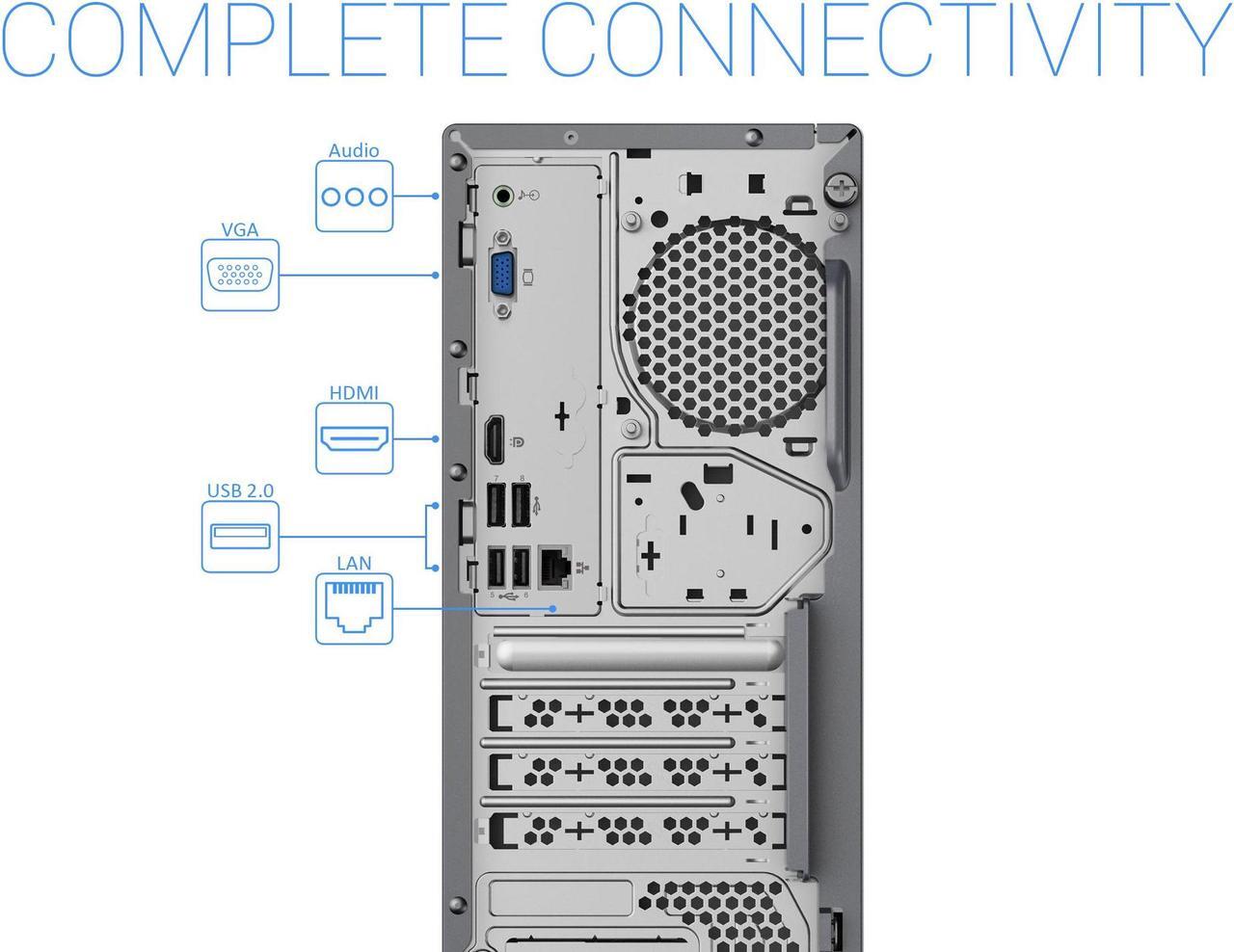 Alt view image 6 of 7 - Lenovo IdeaCentre T540 Gaming Desktop, Intel Core i7-9700 Upto 4.7GHz, 32GB RAM, 1TB NVMe SSD, NVIDIA GeForce GTX 1660 SUPER, DisplayPort, HDMI, DVI, Card Reader, Wi-Fi, Bluetooth, Windows 10 Home