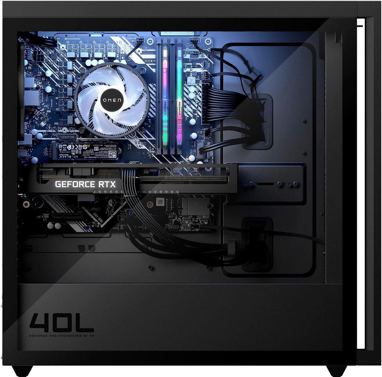 Alt view image 6 of 6 - HP OMEN 40L Gaming Desktop, Intel Core i7-12700K Upto 5.0GHz, 16GB RAM, 2TB NVMe SSD, NVIDIA GeForce RTX 3070 Ti, HDMI, DisplayPort, Wi-Fi, Bluetooth, Windows 11 Home