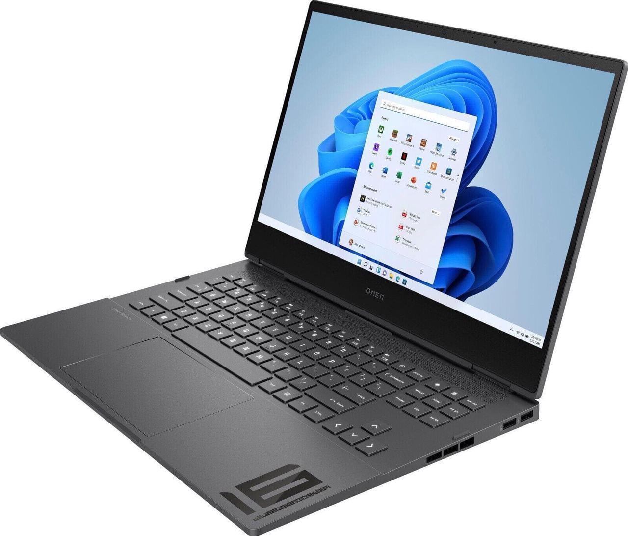 Alt view image 2 of 5 - HP OMEN 16 Gaming Laptop, 16.1" 144Hz FHD Display, AMD Ryzen 7 6800H Upto 4.7GHz, 64GB RAM, 1TB NVMe SSD, NVIDIA GeForce RTX 3060, HDMI, DisplayPort via USB-C, Windows 11 Home