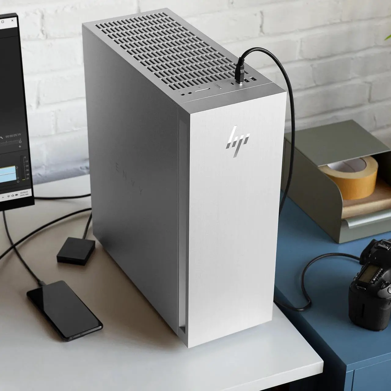 Alt view image 2 of 6 - HP ENVY TE02 Gaming Desktop, Intel Core i9-12900 Upto 5.1GHz, 32GB RAM, 4TB NVMe SSD, NVIDIA GeForce RTX 3070, HDMI, DisplayPort, Card Reader, Wi-Fi, Bluetooth, Windows 11 Home