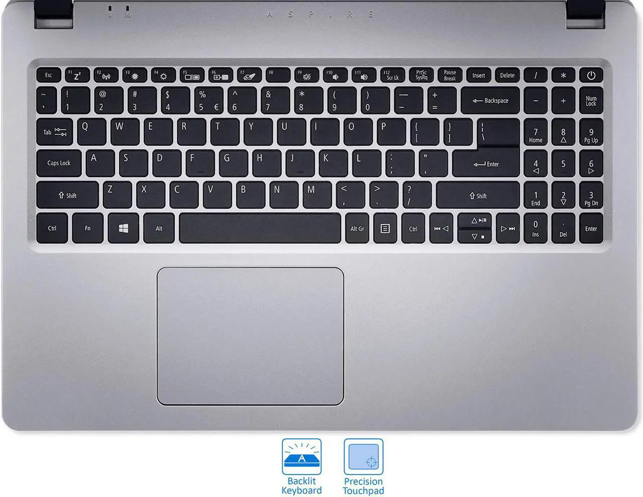 Alt view image 6 of 7 - Acer Aspire 5 Notebook, 15.6" FHD Display, AMD Ryzen 3 3200U Upto 3.5GHz, 16GB RAM, 128GB NVMe SSD + 1TB HDD, HDMI, Wi-Fi, Bluetooth, Windows 10 Home