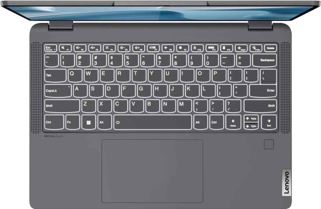 Alt view image 3 of 6 - Lenovo IdeaPad 5i 14" Touchscreen 2-in-1 Laptop | Intel Core i5-1235U Processor | 8GB RAM | 1024GB SSD | Intel Iris Xe Graphics | Backlit | FingerPrint | Windows 11 S | Bundle with Grey Bag