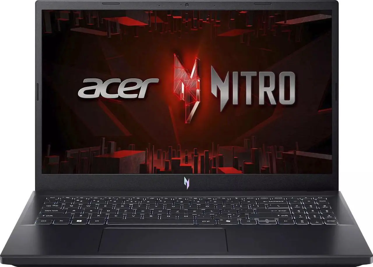 Alt view image 2 of 6 - Acer Nitro V 15.6" FHD 144Hz Gaming Laptop | Intel 10-Core i7-13620H | NVIDIA GeForce RTX 4060|Backlit | Black | 32GB RAM DDR5 | 1024GB SSD | Windows 11 Home |Bundle with USB 3.0 Hub