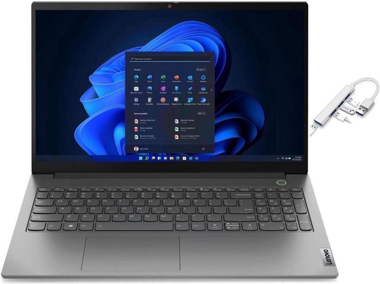 Alt view image 7 of 7 - Lenovo ThinkBook 15.6" FHD Laptop | AMD Ryzen 7 5825U ( Beat i7-1255U) | AMD Radeon Graphics | Fingerprint | Gray |  16GB RAM  | 512GB SSD  | Windows 11 Pro | Bundle with USB 3.0 Hub