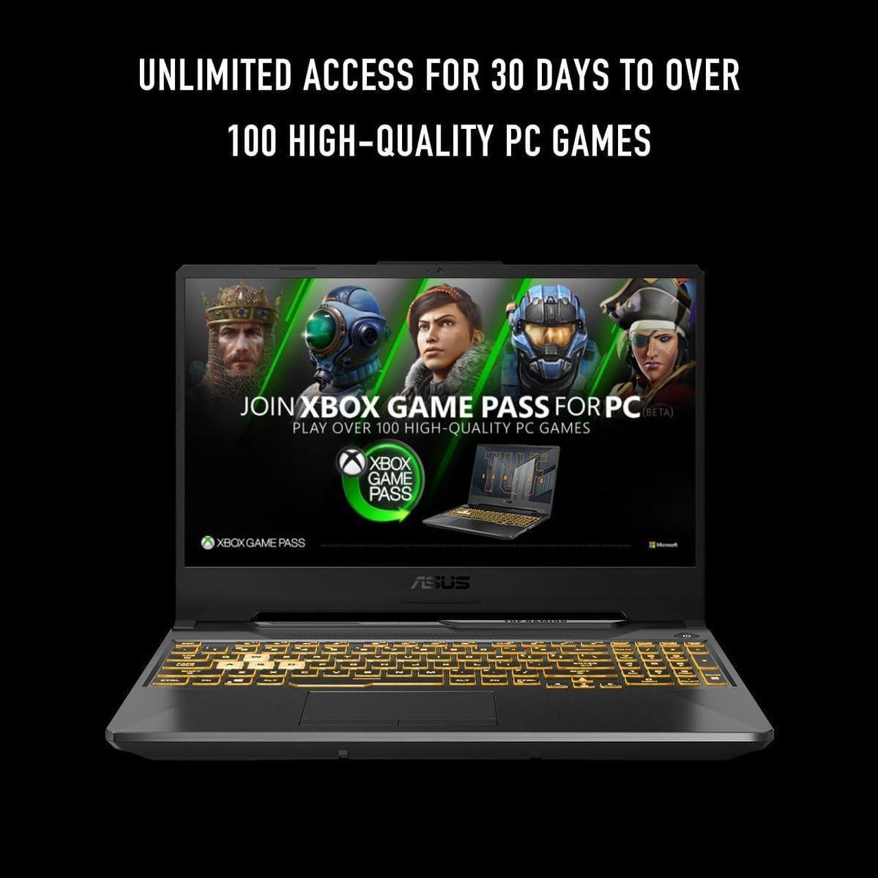 Alt view image 6 of 6 - ASUS TUF Gaming 15.6 FHD 144Hz Gaming Laptop | AMD Ryzen 5 7535HS(Beat i7-1355U) | NVIDIA GeForce RTX 3050 | Backlit | Black| 8GB RAM DDR5 | 1024GB SSD | Windows 11 Home |Bundle with USB 3.0 Hub