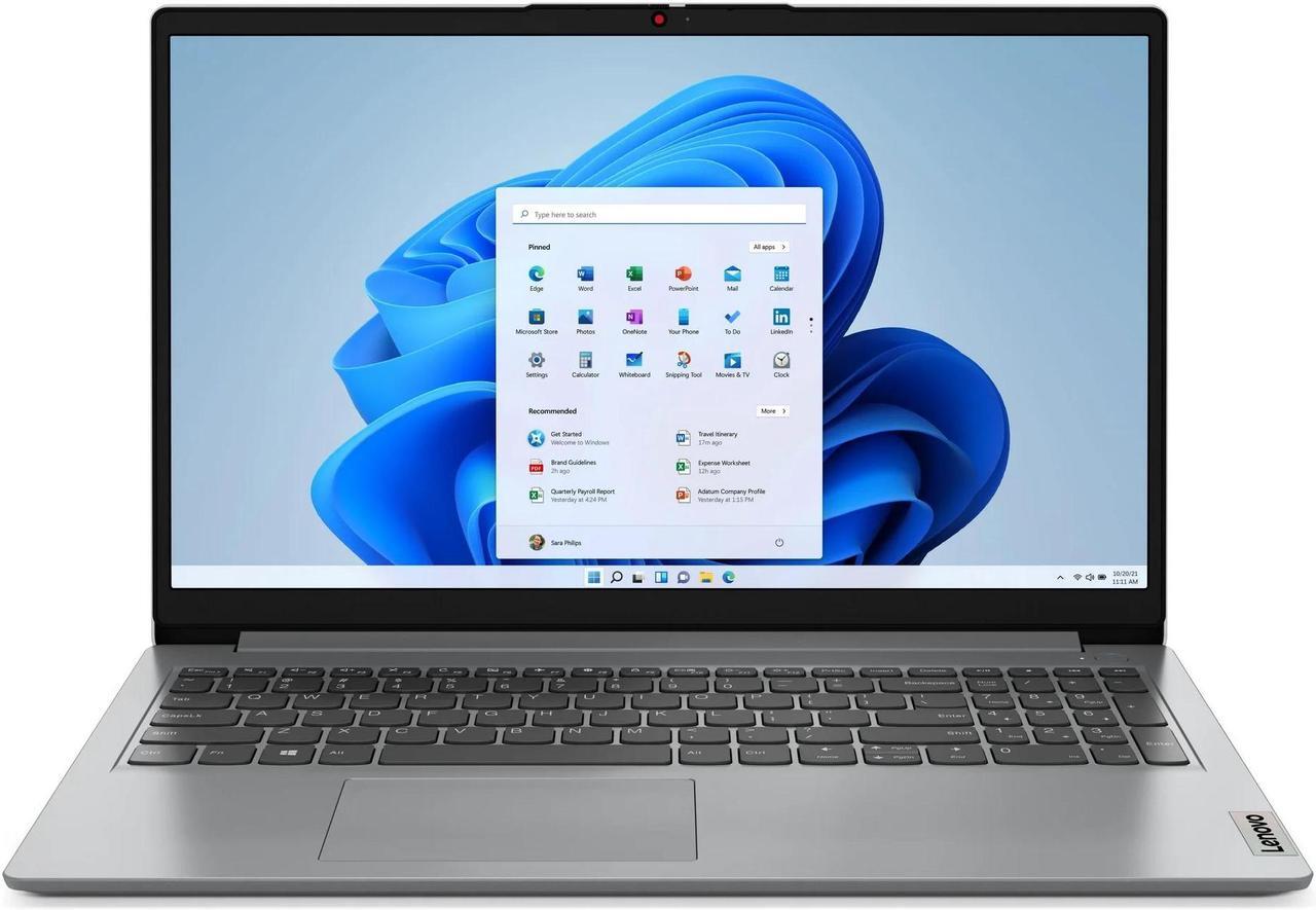 Alt view image 6 of 6 - Lenovo IdeaPad 1i 15.6 FHD Laptop | Intel Celeron N4500 | Intel UHD Graphics | 720P Webcam| Bluetooth 5| Grey | 20GB RAM | 128GB SSD | Windows 11 S |Bundle with USB 3.0 Hub