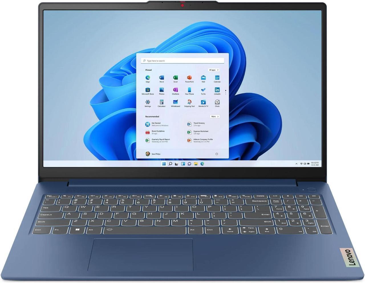 Alt view image 2 of 6 - Lenovo IdeaPad Slim 15.6 inch FHD Touch Laptop | AMD Ryzen 7-7730U(Beat i7-1355U) | AMD Radeon Graphics| Fingerprint | Backlit | 16GB RAM | 512GB SSD | Windows 11 Home | Bundle with Stylus Pen