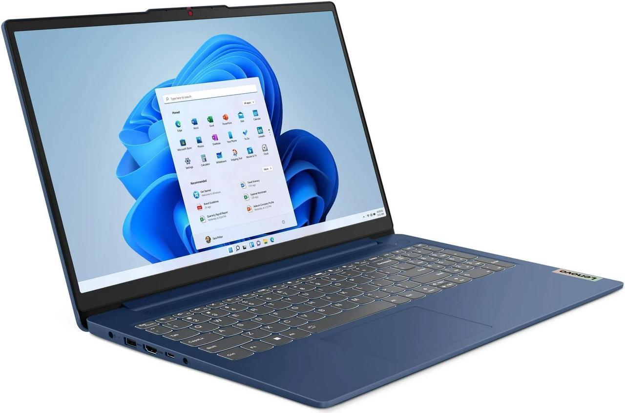 Alt view image 3 of 6 - Lenovo IdeaPad Slim 15.6 inch FHD Touch Laptop | AMD Ryzen 7-7730U(Beat i7-1355U) | AMD Radeon Graphics| Fingerprint | Backlit | 16GB RAM | 512GB SSD | Windows 11 Home | Bundle with Stylus Pen