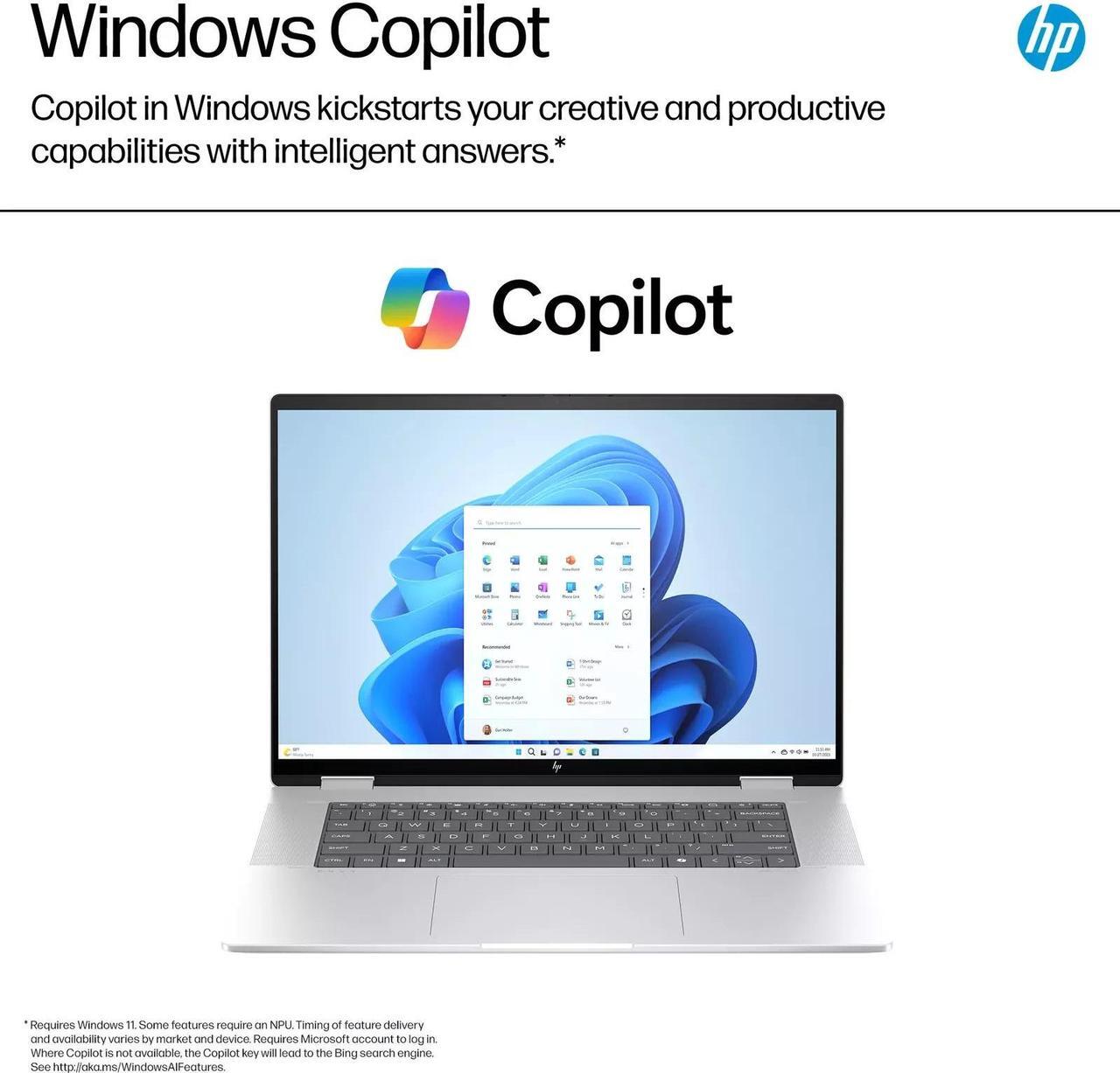 Alt view image 5 of 5 - HP Envy 2-in-1 16" 2K Touch-Screen Laptop | Intel Core Ultra 7 155U |Intel graphics | 5MP IR camera | Backlit | Silver | 16GB RAM DDR5 | 2TB SSD | Windows 11 Home | Bundle with Stylus Pen