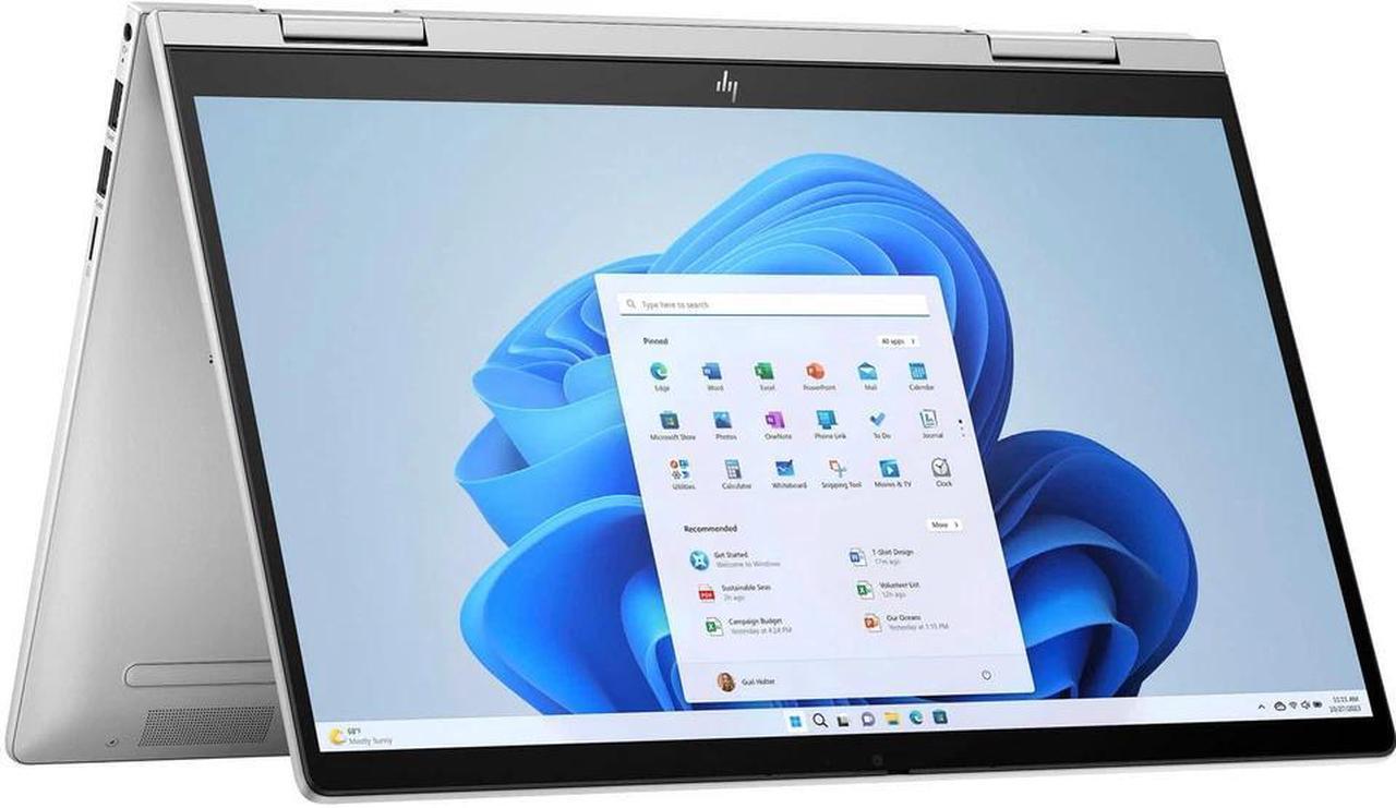 Alt view image 6 of 6 - HP Envy 2-in-1 14" Full HD Touch Screen Laptop | Intel Core 5 120U | Intel Graphics | Backlit | Fingerprint | CoPilot | 8GB RAM | 512GB SSD |Windows 11 Home |Bundle with Black Bag