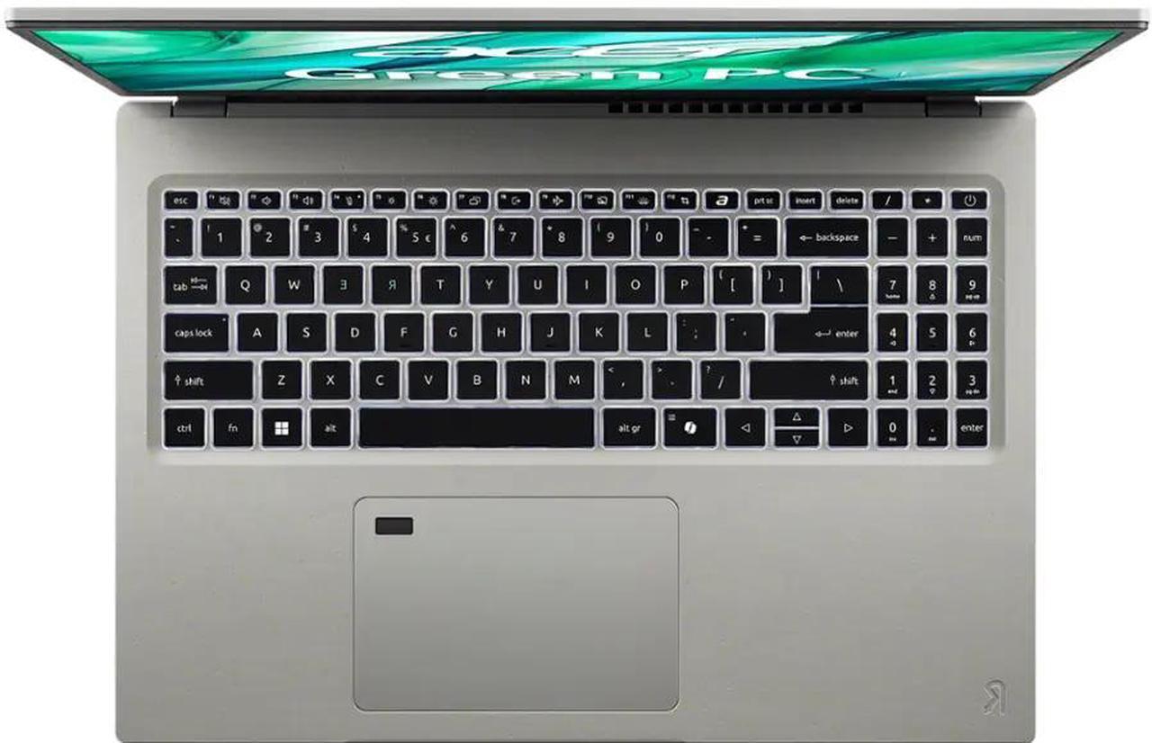 Alt view image 4 of 5 - Acer Aspire Vero 16" WQXGA Eco-Friendly Laptop| Intel Core Ultra 7 155U| Integrated Intel Graphics | Copilot |Backlit | Gray | 16GB RAM DDR5 | 1024GB SSD |Windows 11 Pro |