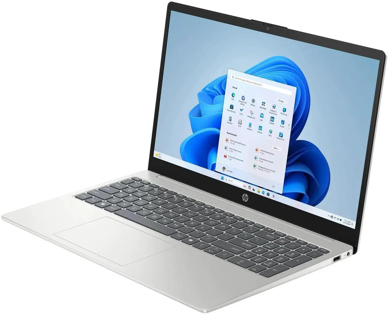 Alt view image 3 of 5 - HP 15.6 inch Windows Touch Laptop |Intel Core i5-1334U| Intel Iris Xe Graphics |Webcam |Bluetooth|Silver| 32GB RAM | 2TB SSD |Windows 11 Home |Bundle with Stylus Pen