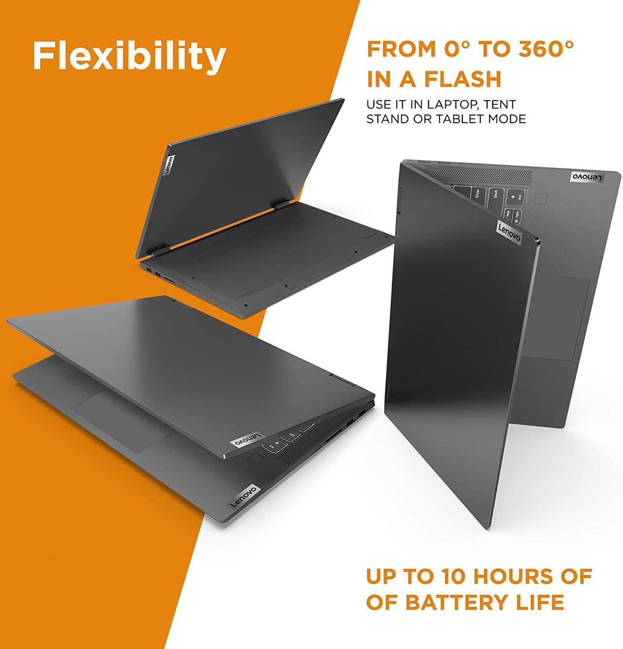 Alt view image 4 of 7 - Lenovo Ideapad Flex 5 81X20005US 14'' FHD TS AMD Ryzen7-4500U 16G/256GSSD/W10H/GRY