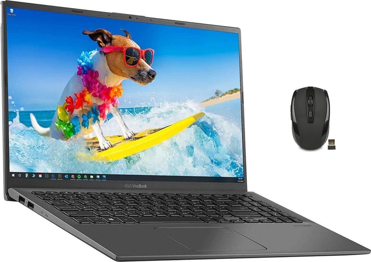 Main image of ASUS VivoBook 15.6" FHD LED Touchscreen Laptop | Intel Core i3-1005G1 | Intel UHD Graphics | 8GB RAM | 256GB SSD + 1TB HDD | Windows 10 S | Fingerprint Reader   | Bundle with Woov Wireless Mouse