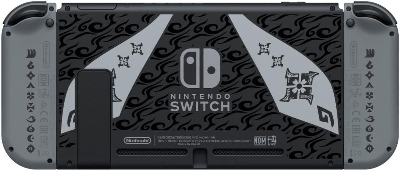 Alt view image 3 of 7 - Nintendo Switch -Monster Hunter Rise Deluxe Edition | Switch console| Switch dock| Joy-Con (L) and Joy-Con (R)| Joy-Con wrist straps | Special Edition | Bundle with 128GB MicroSD Card