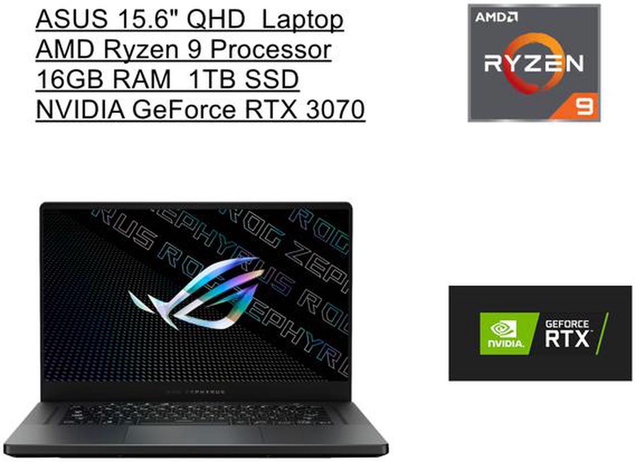 Main image of ASUS 15.6" QHD Gaming Laptop | AMD Ryzen R9-5900HS Processor | 16GB RAM | 1TB SSD | NVIDIA GeForce RTX 3070 | Fingerprint Reader | Windows 11 Home | Eclipse Grey