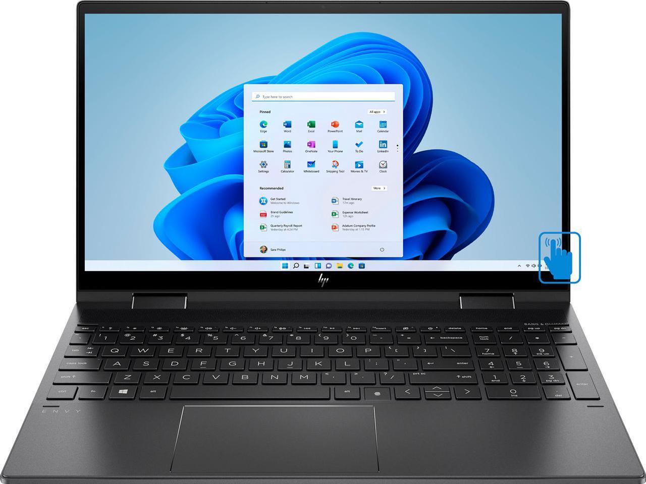 Alt view image 5 of 6 - HP Envy X360 2-in-1 15.6" FHD IPS Touchscreen Premium Laptop | AMD Ryzen 7-5700U Processor | 32GB RAM | 1TB SSD | Backlit Keyboard | Windows 11 Home | Bundle with Wireless Mouse
