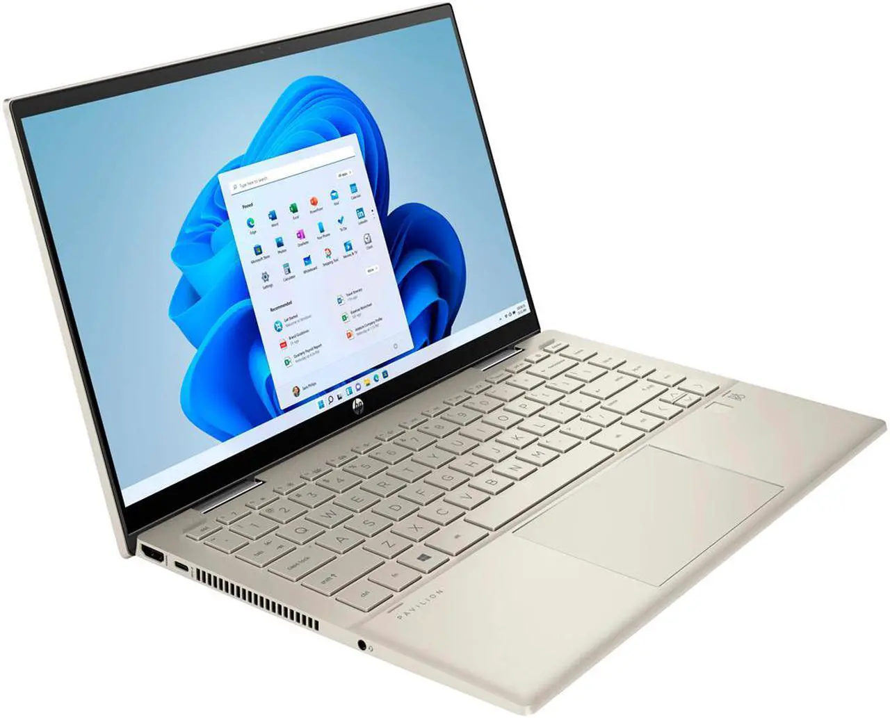 Alt view image 4 of 5 - HP Pavilion x360 14" FHD Touchscreen 2-in-1 Laptop | 11th Gen Intel Core i5-1135G7 Processor | 32GB RAM | 1TB SSD | Warm Gold | Windows 11 Home | Bundle with Wireless Mouse