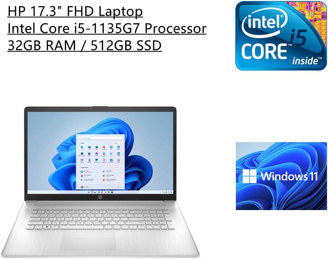 Main image of New HP 17.3" FHD Laptop | 11th Generation Intel Core i5-1135G7 Processor | 32GB RAM | 512GB SSD | Windows 11 Home S Mode