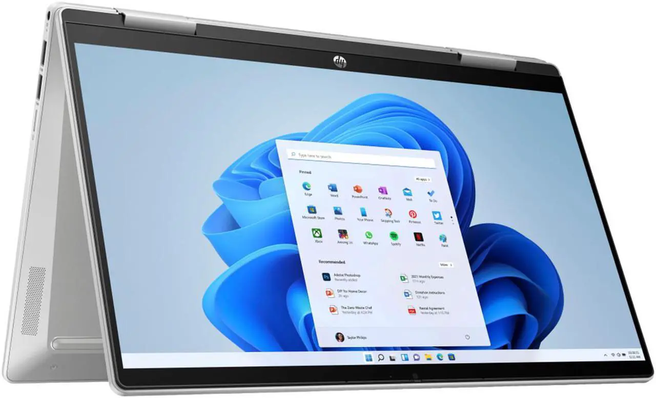 Alt view image 6 of 7 - HP Pavilion x360 2-in-1 14" Touch-Screen Laptop | Intel Core i5-1235U Processor | 8GB RAM | 1TB SSD | Windows 11 Home | Backlit Keyboard | Fingerprint reader | Bundle with Wireless Mouse